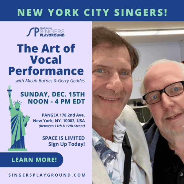 Singers Playground NYC Workshop December 2024